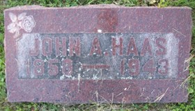 HAAS, JOHN AUGUST - Muscatine County, Iowa | JOHN AUGUST HAAS 