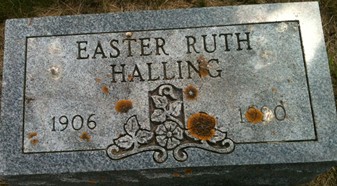 HALLING, EASTER RUTH - Muscatine County, Iowa | EASTER RUTH HALLING 