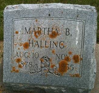 HALLING, MARTHA B. - Muscatine County, Iowa | MARTHA B. HALLING 