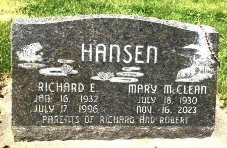 HANSEN, RICHARD EUGENE - Muscatine County, Iowa | RICHARD EUGENE HANSEN 