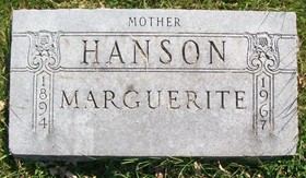 LINN HANSON, MARGUERITE - Muscatine County, Iowa | MARGUERITE LINN HANSON 