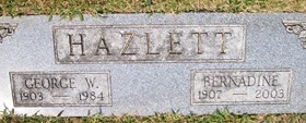 HAZLETT, BERNADINE - Muscatine County, Iowa | BERNADINE HAZLETT 