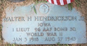 HENDRICKSON, JR., WALTER H. - Muscatine County, Iowa | WALTER H. HENDRICKSON, JR. 
