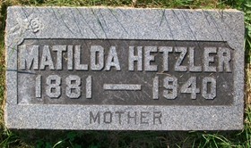 GRETE HETZLER, MATILDA LOUISE - Muscatine County, Iowa | MATILDA LOUISE GRETE HETZLER 