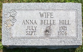 HILL, ANNA BELLE - Muscatine County, Iowa | ANNA BELLE HILL 