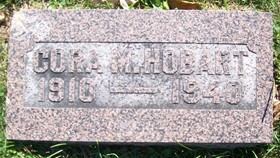 HOBART, CORA M. - Muscatine County, Iowa | CORA M. HOBART 