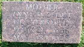 STOUT HOCKERSMITH, ANNA D. - Muscatine County, Iowa | ANNA D. STOUT HOCKERSMITH 