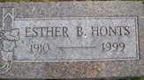 HONTS, ESTHER B. - Muscatine County, Iowa | ESTHER B. HONTS 