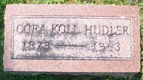 HUDLER, CORA ANNA - Muscatine County, Iowa | CORA ANNA HUDLER 