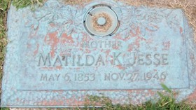 JESSE, MATILDA K. - Muscatine County, Iowa | MATILDA K. JESSE 