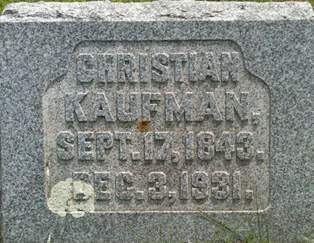 KAUFMAN, CHRISTIAN - Muscatine County, Iowa | CHRISTIAN KAUFMAN 