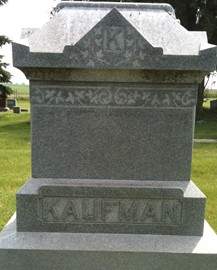 KAUFMAN, FAMILY MONUMENT - Muscatine County, Iowa | FAMILY MONUMENT KAUFMAN 