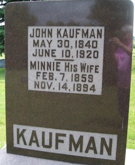 KAUFMAN, MINNIE - Muscatine County, Iowa | MINNIE KAUFMAN 