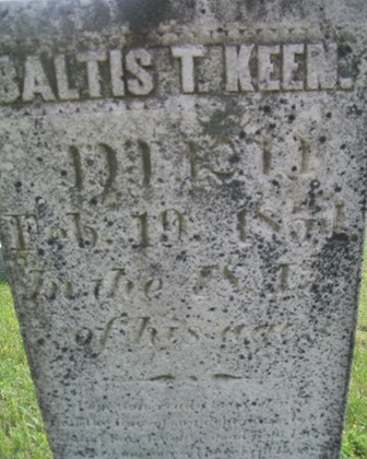 KEEN, BALTIS T. - Muscatine County, Iowa | BALTIS T. KEEN 