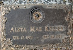 KELLER, ALETA MAE - Muscatine County, Iowa | ALETA MAE KELLER 