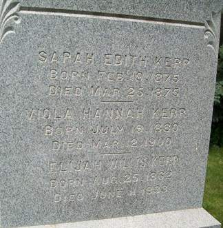 KERR, ELIJAH WILLIS - Muscatine County, Iowa | ELIJAH WILLIS KERR 