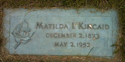 KINCAID, MATILDA I. - Muscatine County, Iowa | MATILDA I. KINCAID 