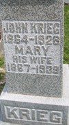 KRIEG, JOHN - Muscatine County, Iowa | JOHN KRIEG 