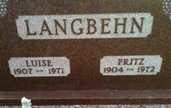 LANGBEHN, LUISE - Muscatine County, Iowa | LUISE LANGBEHN 