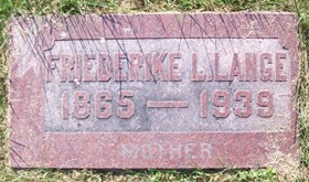 BRINKMANN LANGE, FRIEDERIKE LOUISE - Muscatine County, Iowa | FRIEDERIKE LOUISE BRINKMANN LANGE 