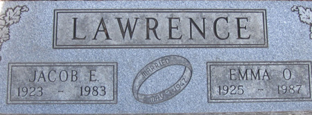 LAWRENCE, EMMA O. - Muscatine County, Iowa | EMMA O. LAWRENCE 