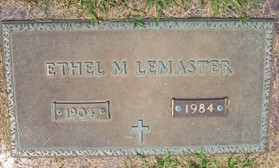 LEMASTER, ETHEL M. - Muscatine County, Iowa | ETHEL M. LEMASTER 