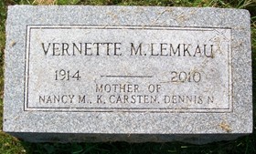 JOHNSON LEMKAU, VERNETTE MARIE - Muscatine County, Iowa | VERNETTE MARIE JOHNSON LEMKAU 