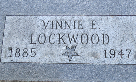 LOCKWOOD, VINNIE E. - Muscatine County, Iowa | VINNIE E. LOCKWOOD 