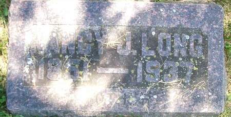 SPITSNOGLE LONG, NANCY JANE - Muscatine County, Iowa | NANCY JANE SPITSNOGLE LONG 