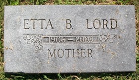 LORD, ETTA BELL - Muscatine County, Iowa | ETTA BELL LORD 