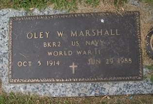 MARSHALL, OLEY W. - Muscatine County, Iowa | OLEY W. MARSHALL 