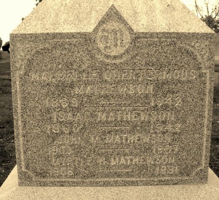 MATHEWSON, MABELLE - Muscatine County, Iowa | MABELLE MATHEWSON 