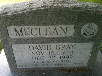 MCCLEAN, DAVID GRAY - Muscatine County, Iowa | DAVID GRAY MCCLEAN 