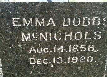 DOBBS MCNICHOLS, EMMA - Muscatine County, Iowa | EMMA DOBBS MCNICHOLS 