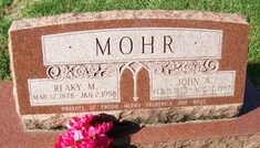 MOHR, JOHN A. - Muscatine County, Iowa | JOHN A. MOHR 