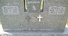 MULLER, VERNA A. - Muscatine County, Iowa | VERNA A. MULLER 