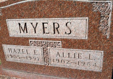 MYERS, ALLIE L. - Muscatine County, Iowa | ALLIE L. MYERS 