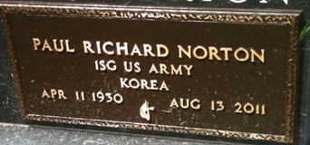 NORTON, PAUL RICHARD - Muscatine County, Iowa | PAUL RICHARD NORTON 