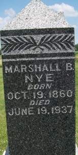 NYE, MARSHALL B. - Muscatine County, Iowa | MARSHALL B. NYE 