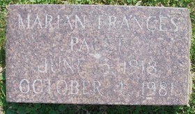 BOHN PAGET, MARIAN FRANCES - Muscatine County, Iowa | MARIAN FRANCES BOHN PAGET 