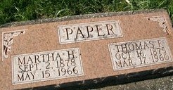 PAPER, THOMAS F. - Muscatine County, Iowa | THOMAS F. PAPER 
