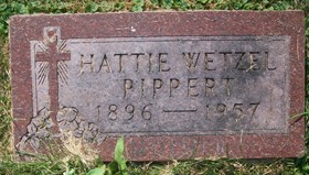 WETZEL PIPPERT, HATTIE KATHERINE - Muscatine County, Iowa | HATTIE KATHERINE WETZEL PIPPERT 