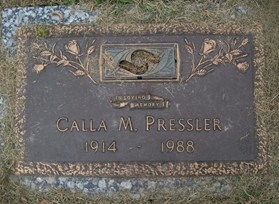 PRESSLER, CALLA M. - Muscatine County, Iowa | CALLA M. PRESSLER 
