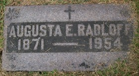 KUTZBACH RADLOFF, AUGUSTA E. - Muscatine County, Iowa | AUGUSTA E. KUTZBACH RADLOFF 