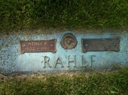 RAHLF, VIOLA F. - Muscatine County, Iowa | VIOLA F. RAHLF 