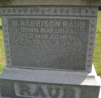 RAUB, W. HARRISON - Muscatine County, Iowa | W. HARRISON RAUB 