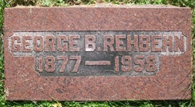 REHBEHN, GEORGE BARTHOLOMEW - Muscatine County, Iowa | GEORGE BARTHOLOMEW REHBEHN 