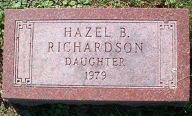 RICHARDSON, HAZEL BERNADINE - Muscatine County, Iowa | HAZEL BERNADINE RICHARDSON 