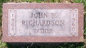 RICHARDSON, JOHN W. - Muscatine County, Iowa | JOHN W. RICHARDSON 