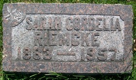 BRADBURY RIEMCKE, SARAH CORDELIA 